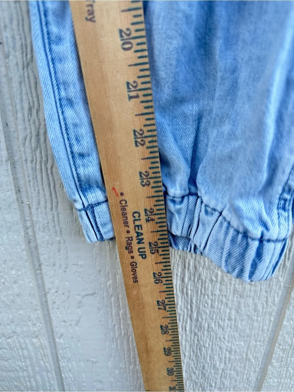J.Crew Denim cargo jogger jeans womens 31 blue pockets elastic waist